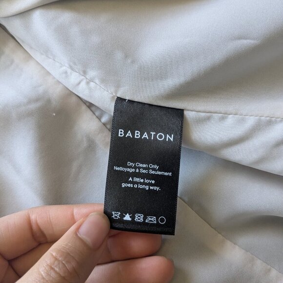 Aritzia Babaton Black Blazer Keith Japanese Fabric Jacket Open Blazer Pockets 8 - Picture 7 of 10